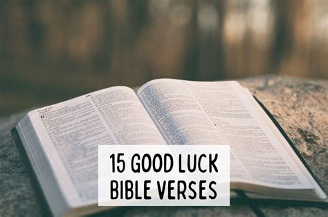 bible quotes about luck.